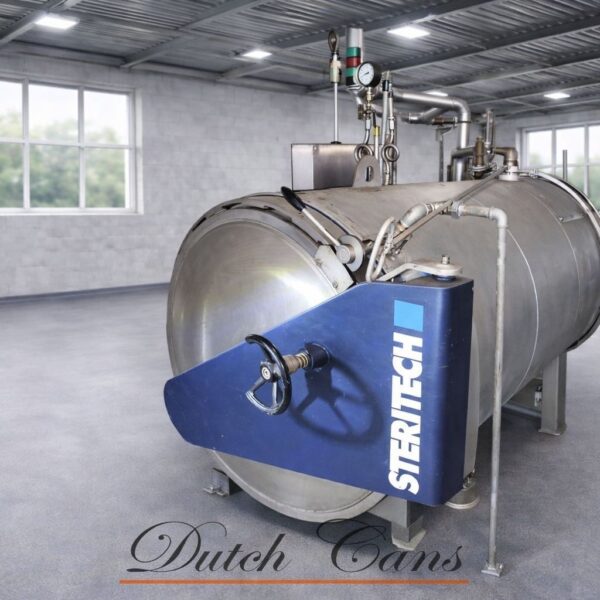 Steritech autoclave for cans